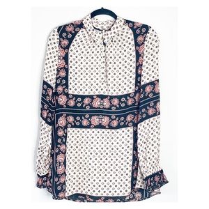 Free People Tunic floral printed blouse Size small